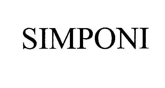 Mẫu nhãn hiệu SIMPONI