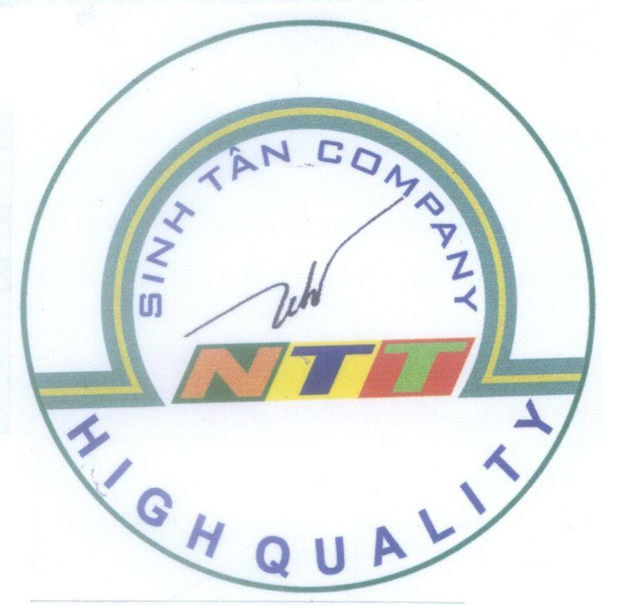 Mẫu nhãn hiệu NTT SINH TÂN COMPANY HIGH QUALITY