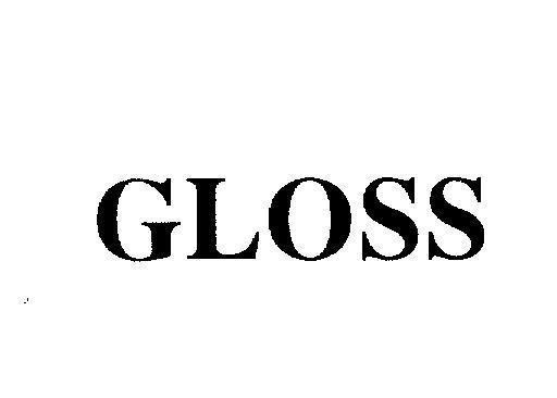 Mẫu nhãn hiệu GLOSS