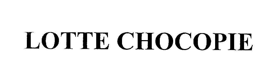 Mẫu nhãn hiệu LOTTE CHOCOPIE