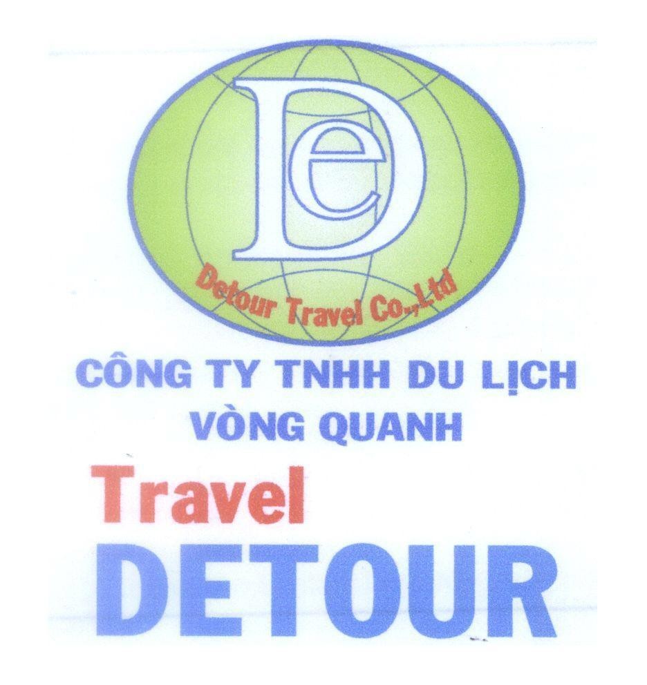 Mẫu nhãn hiệu De Detour Travel Co., Ltd Công Ty TNHH Du Lịch Vòng Quanh Travel DETOUR