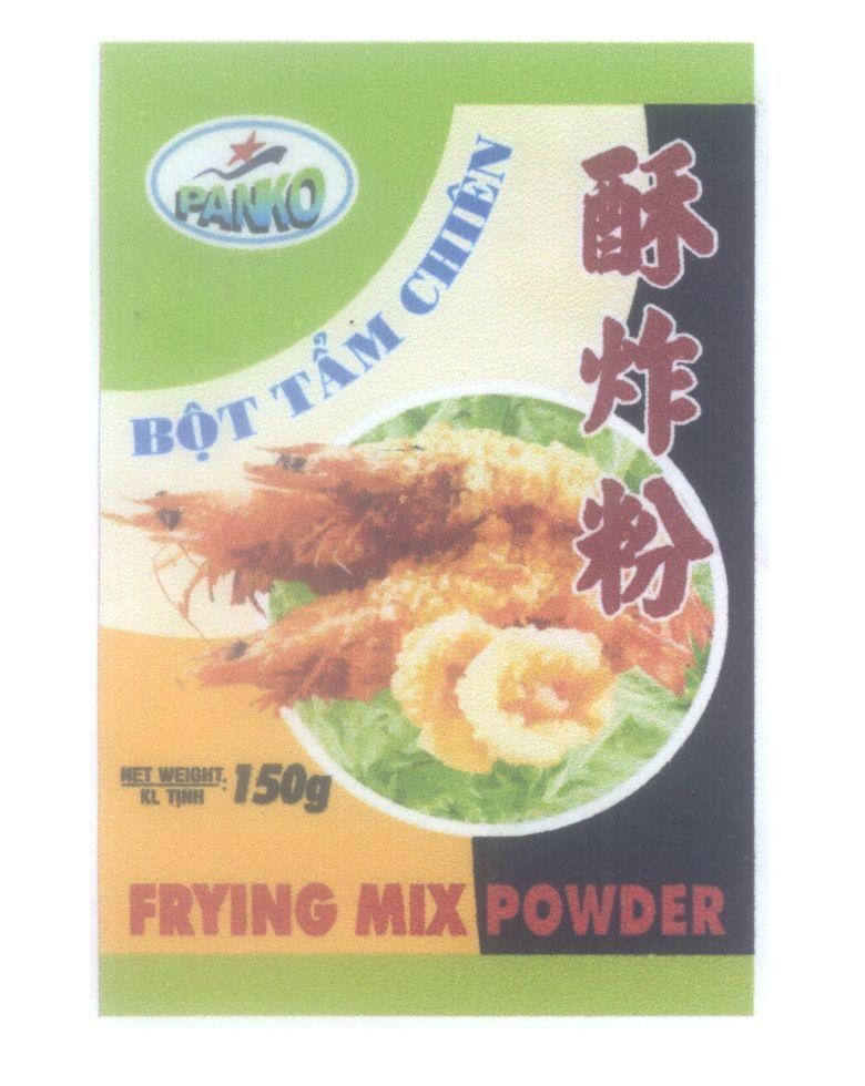 Mẫu nhãn hiệu PANKO FRYING MIX POWDER Bột Tẩm Chiên NET WEIGHT KL Tịnh 150g [su zha fen:bột chiên giòn]