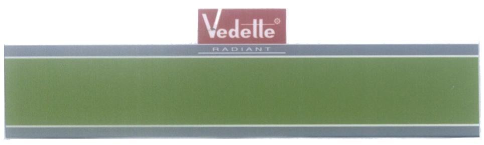 Mẫu nhãn hiệu Vedette RADIANT Vedelle