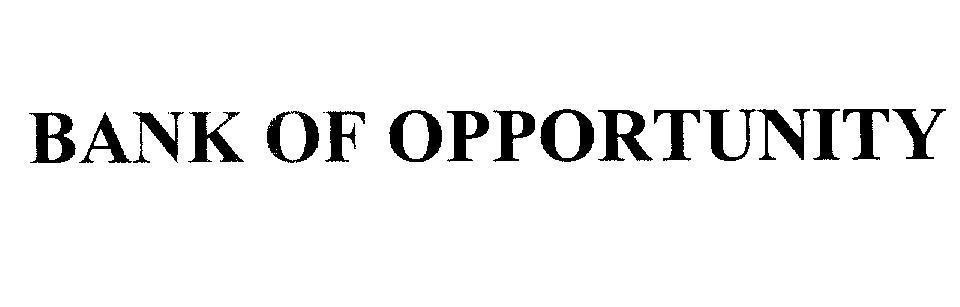 Mẫu nhãn hiệu BANK OF OPPORTUNITY