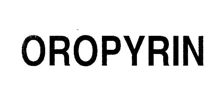 Mẫu nhãn hiệu OROPYRIN