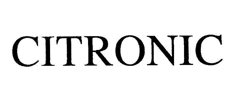 Mẫu nhãn hiệu CITRONIC