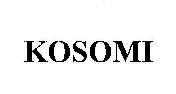 Mẫu nhãn hiệu KOSOMI