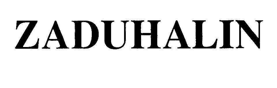 Mẫu nhãn hiệu ZADUHALIN
