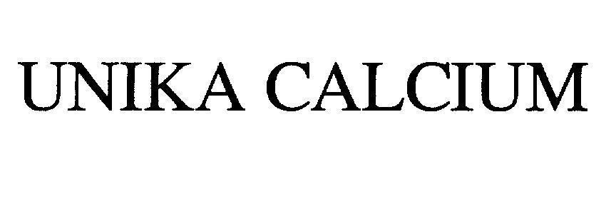 Mẫu nhãn hiệu UNIKA CALCIUM