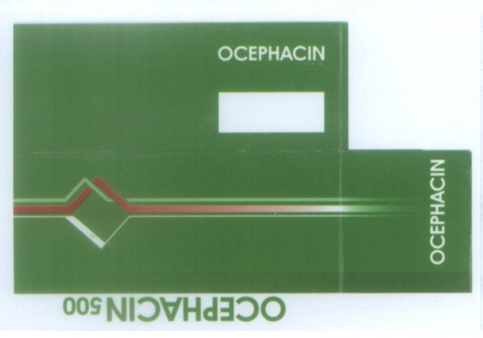 Mẫu nhãn hiệu OCEPHACIN 500