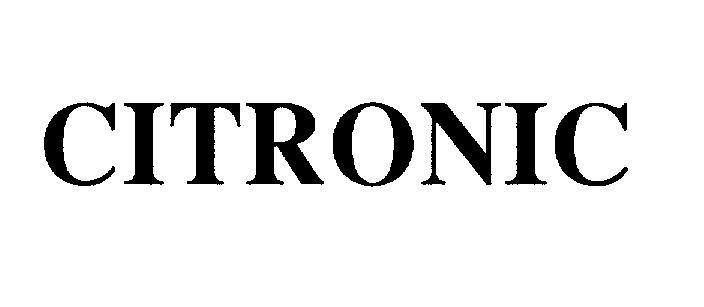 Mẫu nhãn hiệu CITRONIC