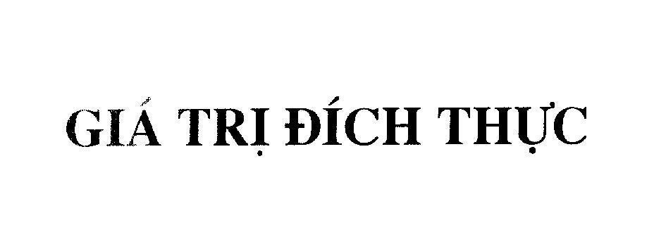Mẫu nhãn hiệu Giá Trị Đích Thực