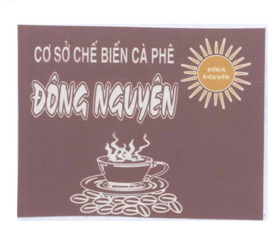 Mẫu nhãn hiệu ĐÔNG NGUYÊN Cơ Sở Chế Biến Cà Phê ĐÔNG NGUYÊN