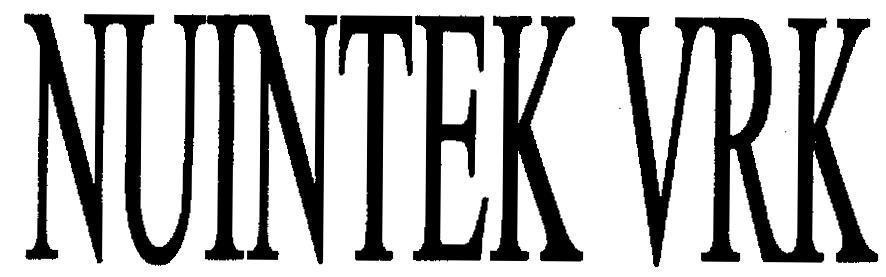 Mẫu nhãn hiệu NUINTEK VRK
