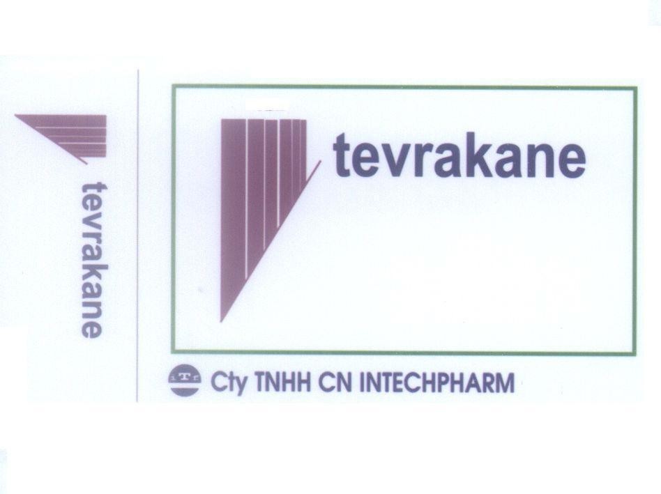 Mẫu nhãn hiệu Tevrakane INTECHPHARM i T f Cty TNHH CN