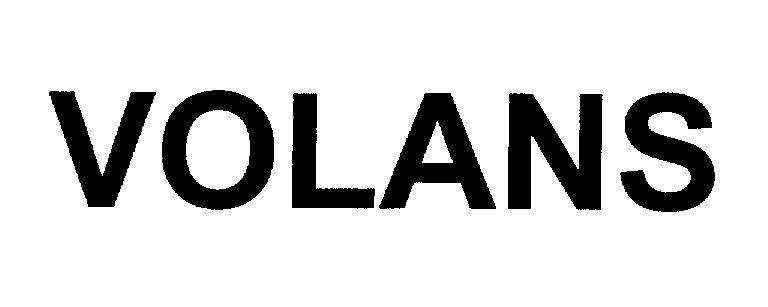 Mẫu nhãn hiệu VOLANS
