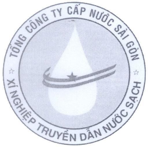 Mẫu nhãn hiệu Tổng công ty cấp nước Sài Gòn Xí nghiệp truyền dẫn nước sạch