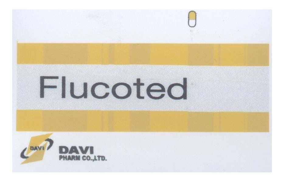 Mẫu nhãn hiệu Flucoted DAVI DAVI PHARM CO.,LTD.