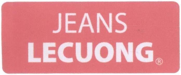 Mẫu nhãn hiệu JEANS LECUONG
