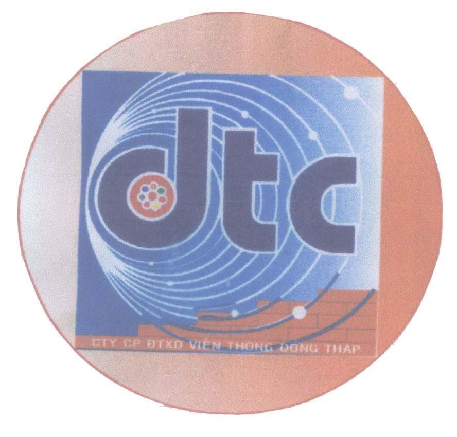 Mẫu nhãn hiệu dtc CTY CP ĐTXD viễn thông Đồng Tháp