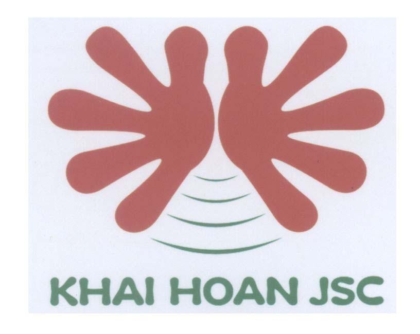 Mẫu nhãn hiệu KHAI HOAN JSC
