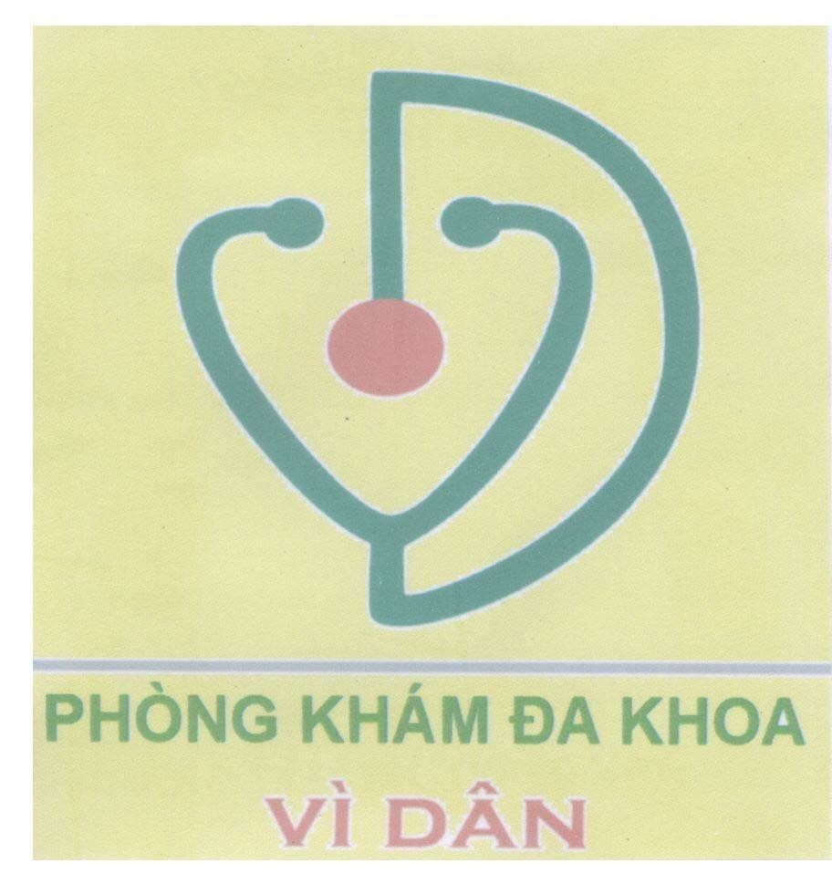 Mẫu nhãn hiệu V D Phòng khám đa khoa Vì Dân