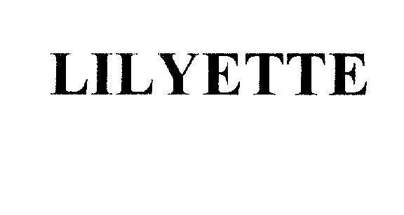 Mẫu nhãn hiệu LILYETTE