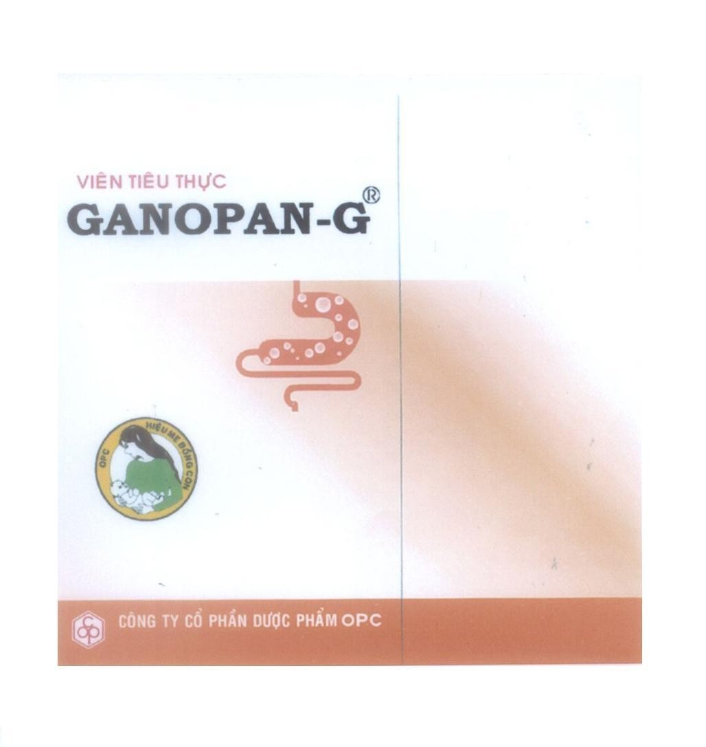 Mẫu nhãn hiệu GANOPAN-G viên tiêu thực Công Ty Cổ Phần Dược Phẩm OPC Hiệu Mẹ Bồng Con