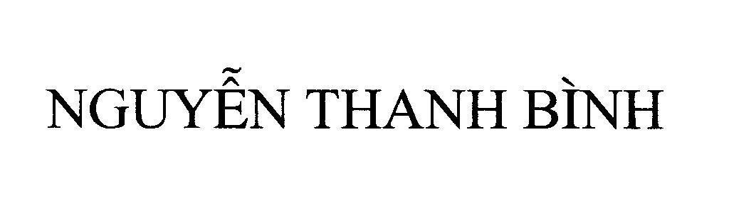 Mẫu nhãn hiệu Nguyễn Thanh Bình