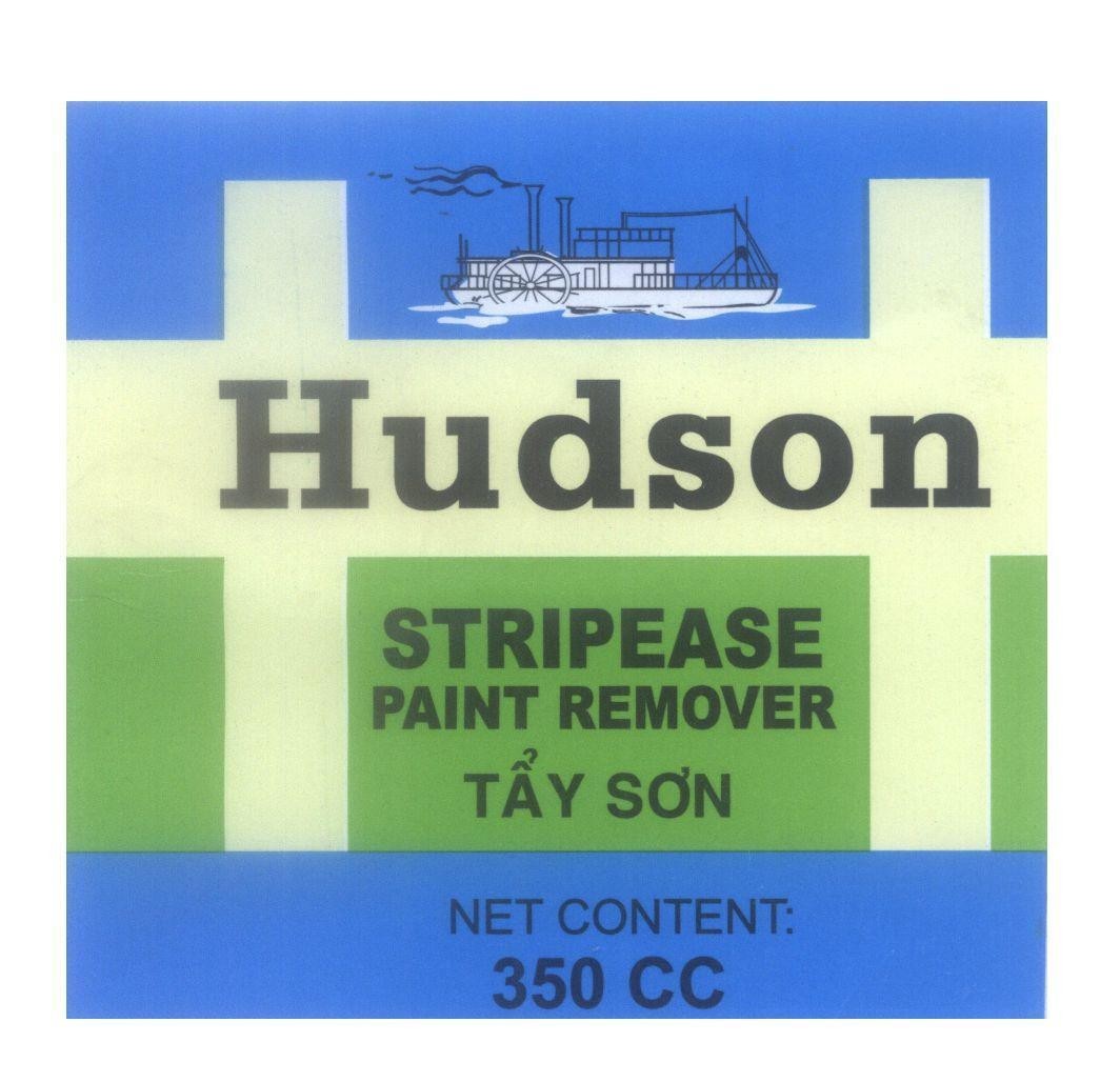 Mẫu nhãn hiệu Hudson STRIPEASE PAINT REMOVER Tẩy Sơn NET CONTENT: 350 CC