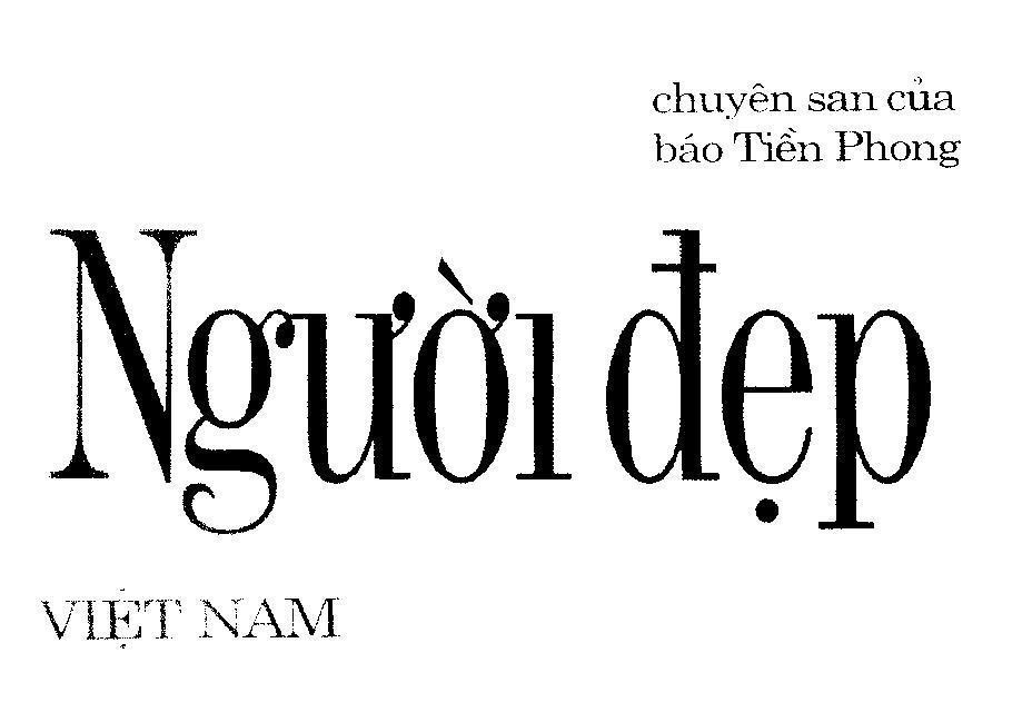 Mẫu nhãn hiệu Người đẹp Việt Nam chuyên san của báo Tiền Phong