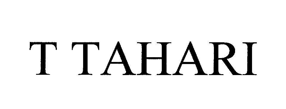 Mẫu nhãn hiệu T TAHARI