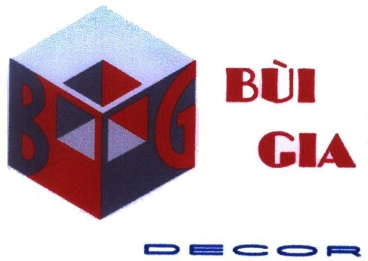 Mẫu nhãn hiệu B G Bùi Gia DECOR