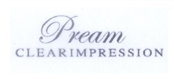 Mẫu nhãn hiệu Pream CLEARIMPRESSION