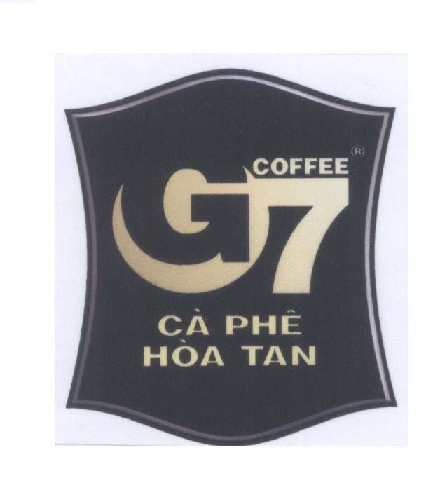 Mẫu nhãn hiệu COFFEE G7 cà phê hoà tan
