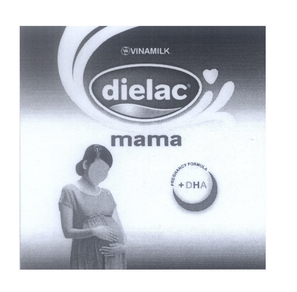 Mẫu nhãn hiệu VN VINAMILK dielac mama PREGNANCY FORMULA +DHA
