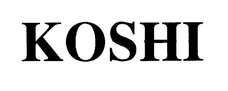 Mẫu nhãn hiệu KOSHI