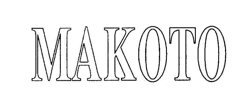 Mẫu nhãn hiệu MAKOTO