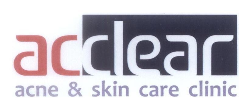 Mẫu nhãn hiệu acclear acne & skin care clinic