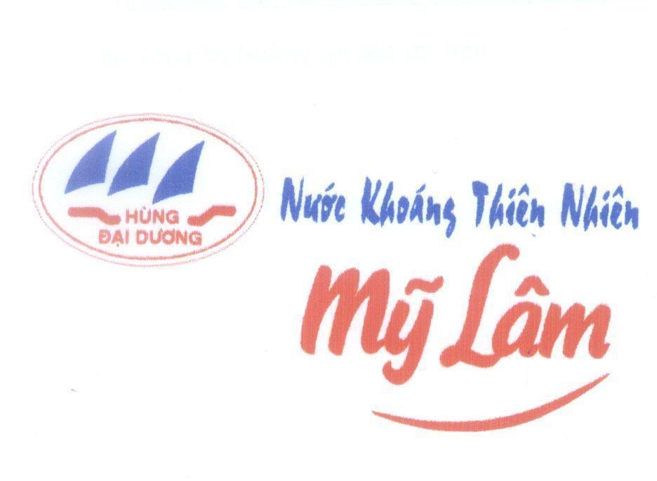 Mẫu nhãn hiệu Nước Khoáng Thiên Nhiên mỹ Lâm Hùng Đại Dương