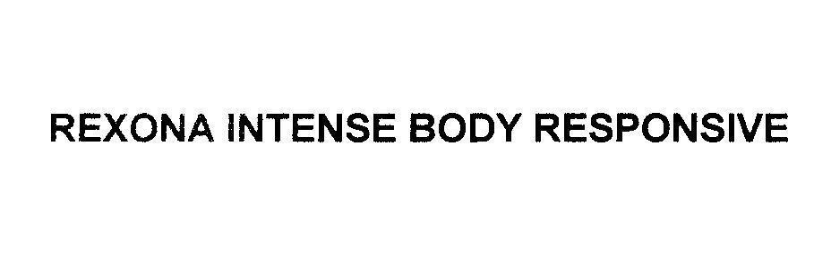 Mẫu nhãn hiệu REXONA INTENSE BODY RESPONSIVE