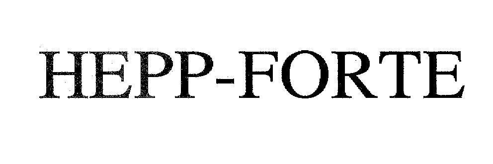 Mẫu nhãn hiệu HEPP-FORTE