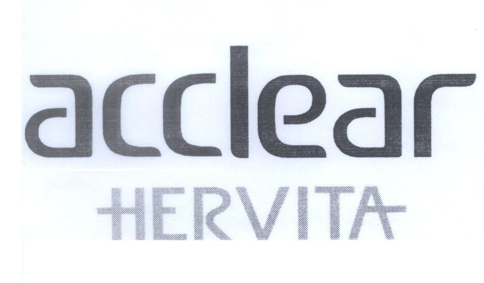 Mẫu nhãn hiệu acclear HERVITA