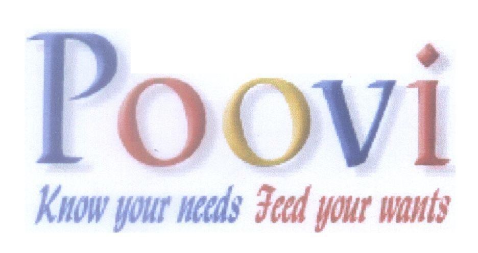 Mẫu nhãn hiệu Poovi Know your needs feed your wants