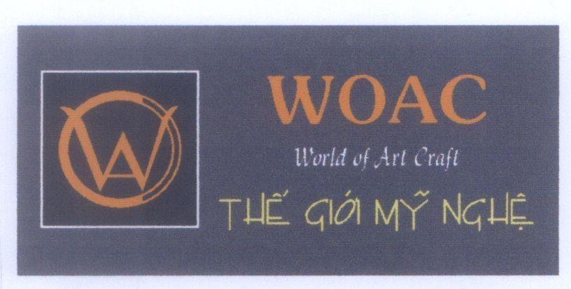 Mẫu nhãn hiệu WOAC World Of Art Crart thế giới mỹ nghệ
