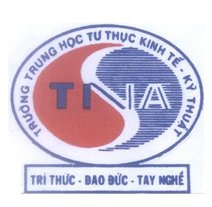 Mẫu nhãn hiệu S TNA Trường Trung Học Tư Thục Kinh Tế - Kỹ Thuật Tri Thức - Đạo Đức - Tay Nghề