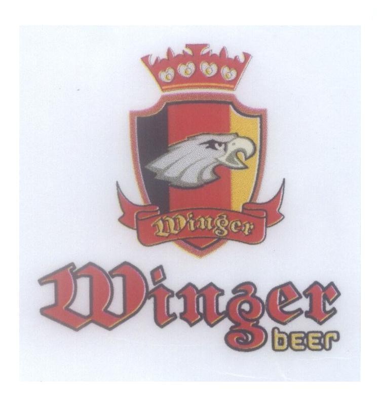 Mẫu nhãn hiệu Winger beer