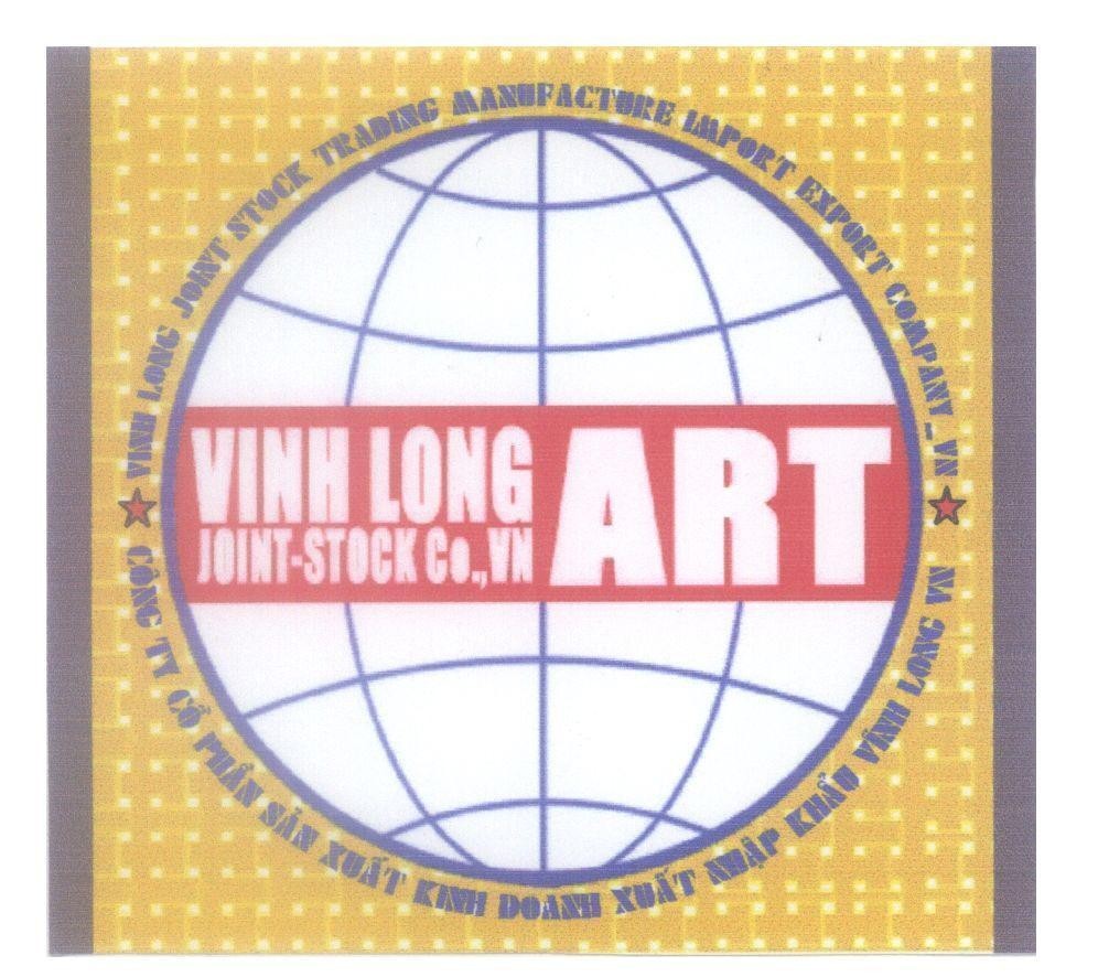 Mẫu nhãn hiệu ART VINH LONG JOINT-STOCK Co.,VN Công Ty Cổ Phần Sản Xuất Kinh Doanh Xuất Nhập Khẩu Vĩnh Long VN