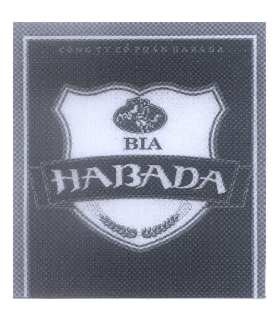Mẫu nhãn hiệu Công ty cổ phần HABADA BIA HABADA