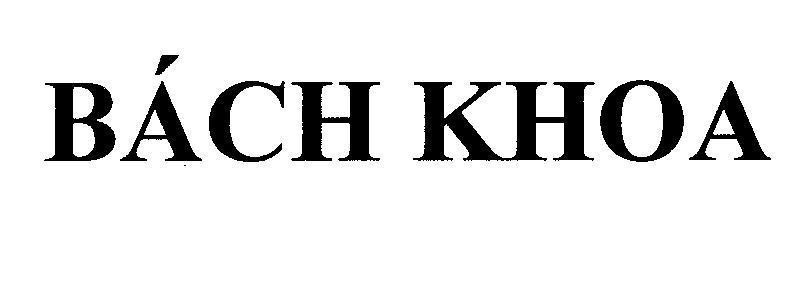 Mẫu nhãn hiệu Bách Khoa